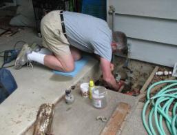 Chuck performs sprinkler repair in Thornton CO
